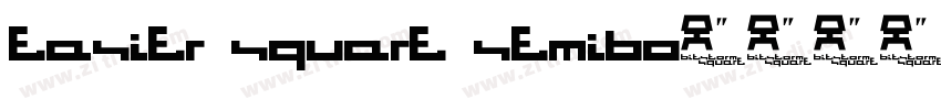 easier square semibo字体转换